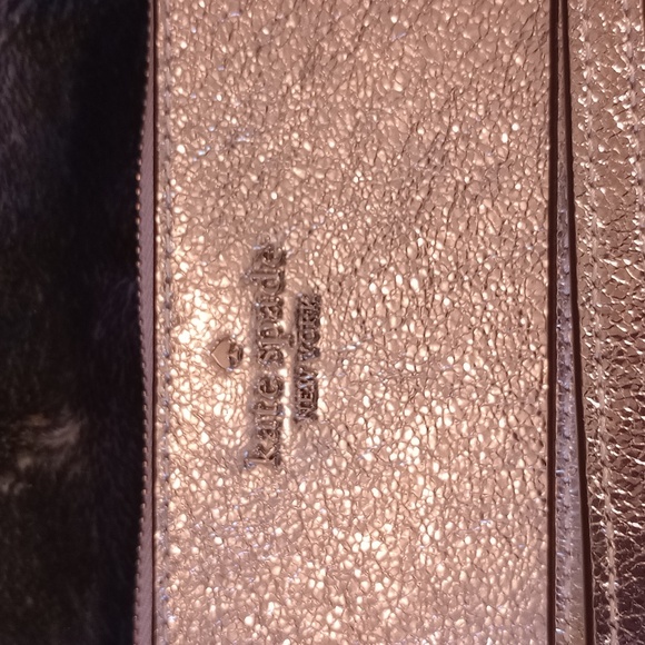 Kate Spade Lucy  small metallic wristlet nwt 31/2 x6 retails for 99$ - Picture 2 of 8